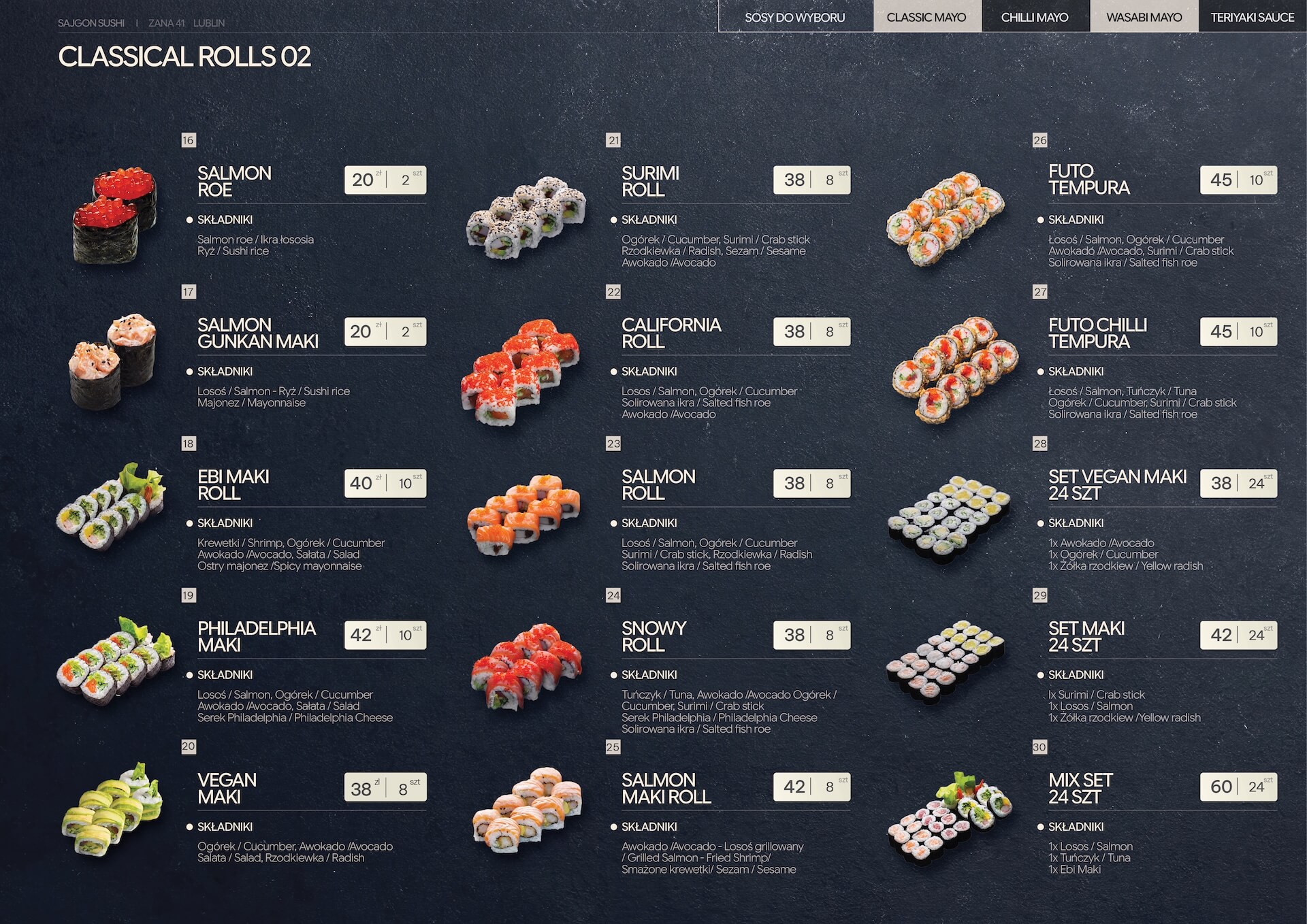 Danie sushi 2