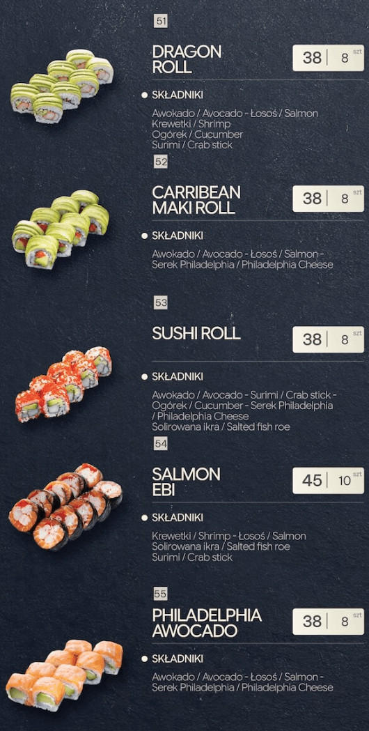 Danie sushi 11