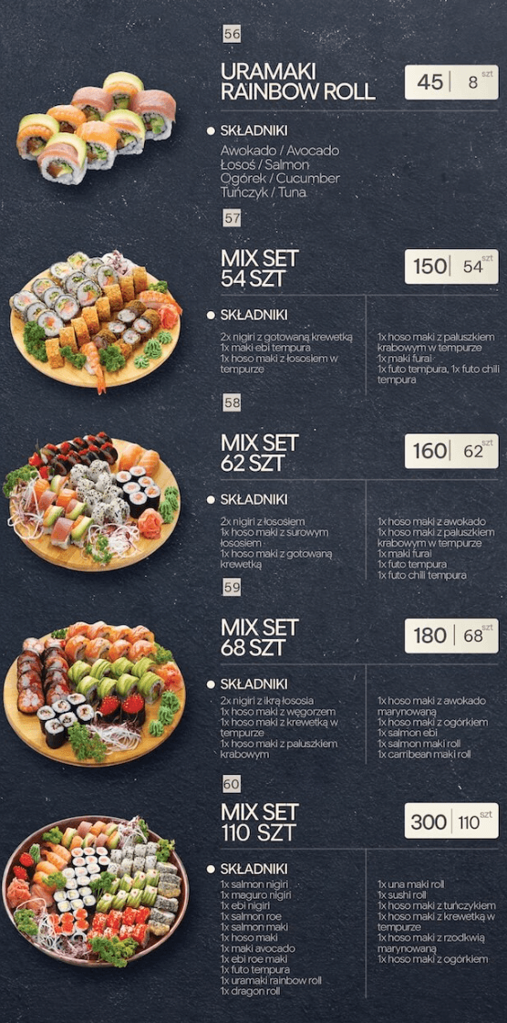 Danie sushi 12