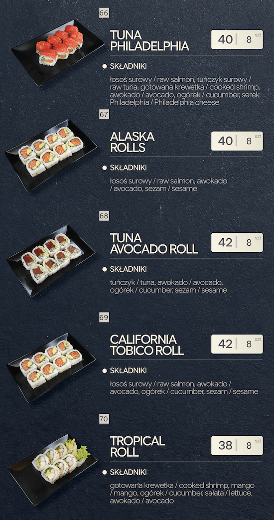 Danie sushi 14