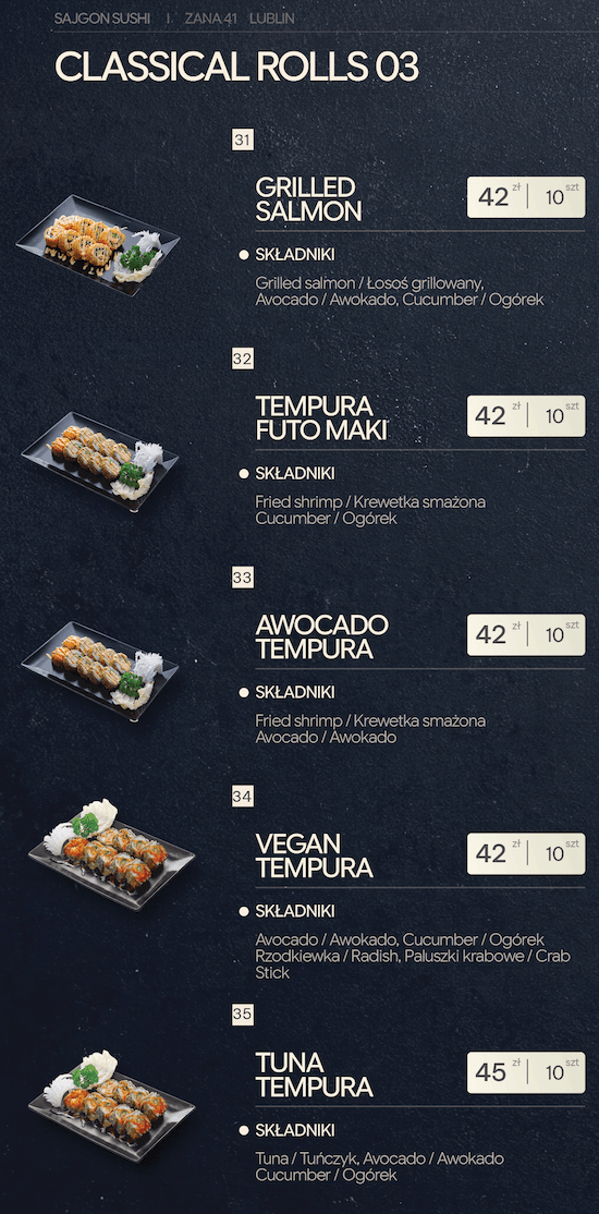 Danie sushi 7
