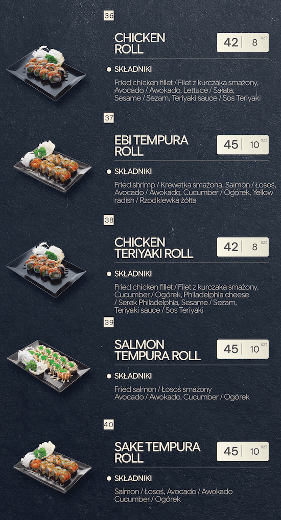 Danie sushi 8