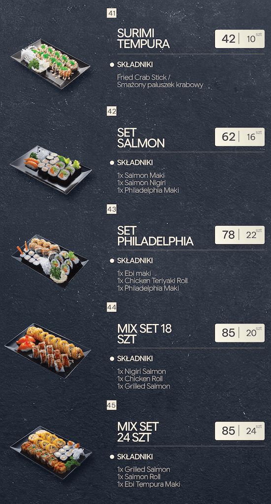 Danie sushi 9